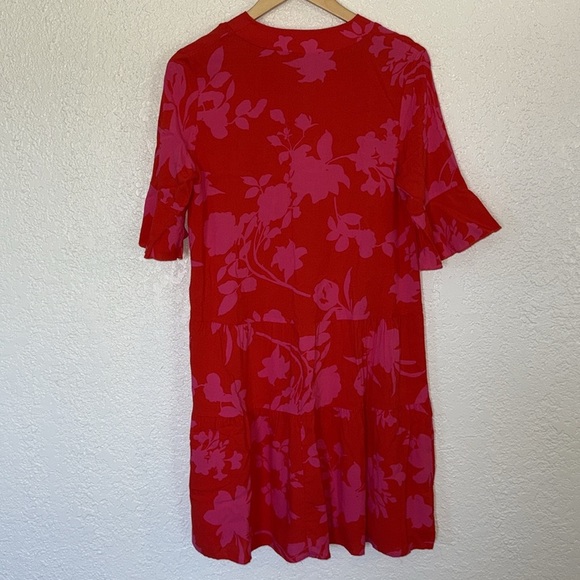 Red and Pink Floral Dress - Picture 2 of 4